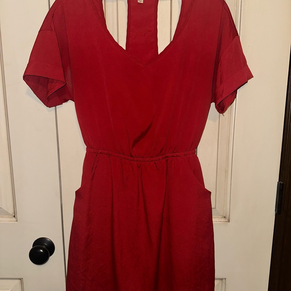 Lush Vibrant Red Mini Dress
